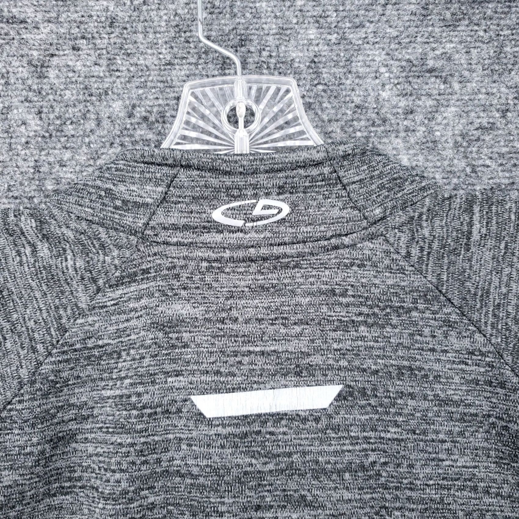 Champion Champion Jacket Men L Large Gray Heather Long Sleeve 1/4 Zip Activewear Duo Dry Size L / US 10 / IT 46 - 4 Thumbnail