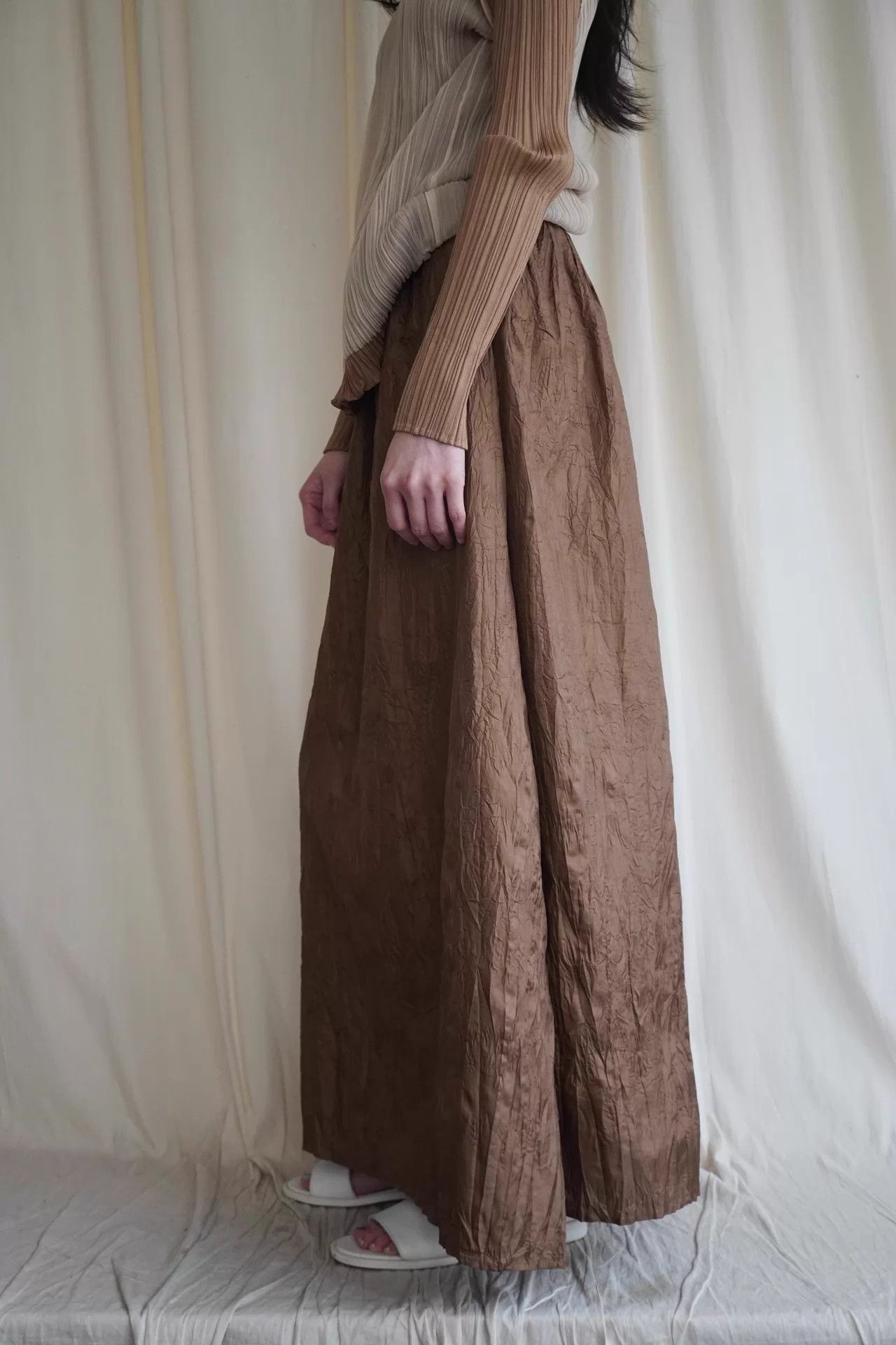 Issey Miyake Issey Miyake 1994 Rare Euro Bark Pleat Long Skirt S Size 26" / US 2 / IT 38 - 9 Thumbnail