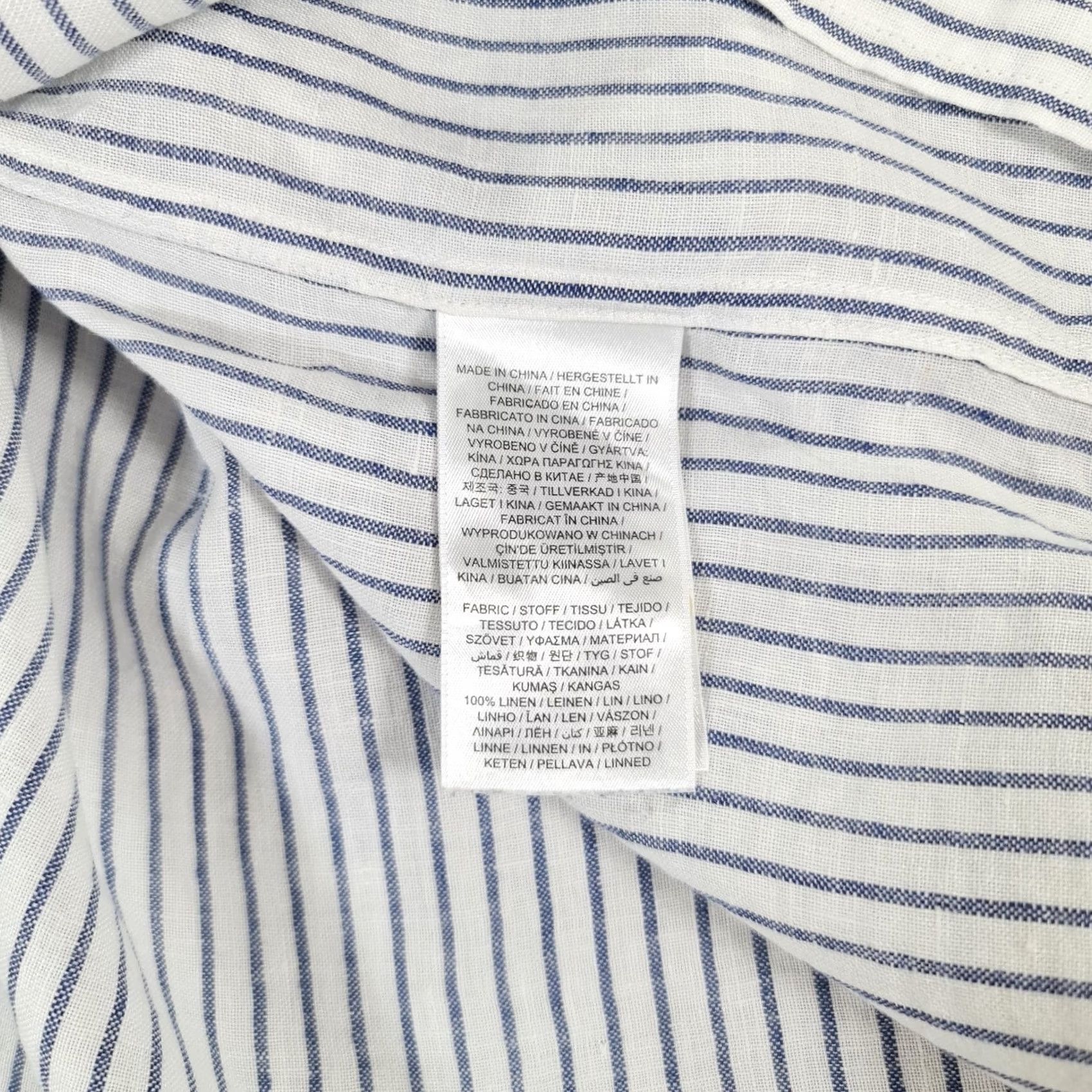 Gant GANT Shirt White S 100% Linen Button-Up Short Sleeve Collared Casual Vintage No Mens Size US S / EU 44-46 / 1 - 7 Thumbnail