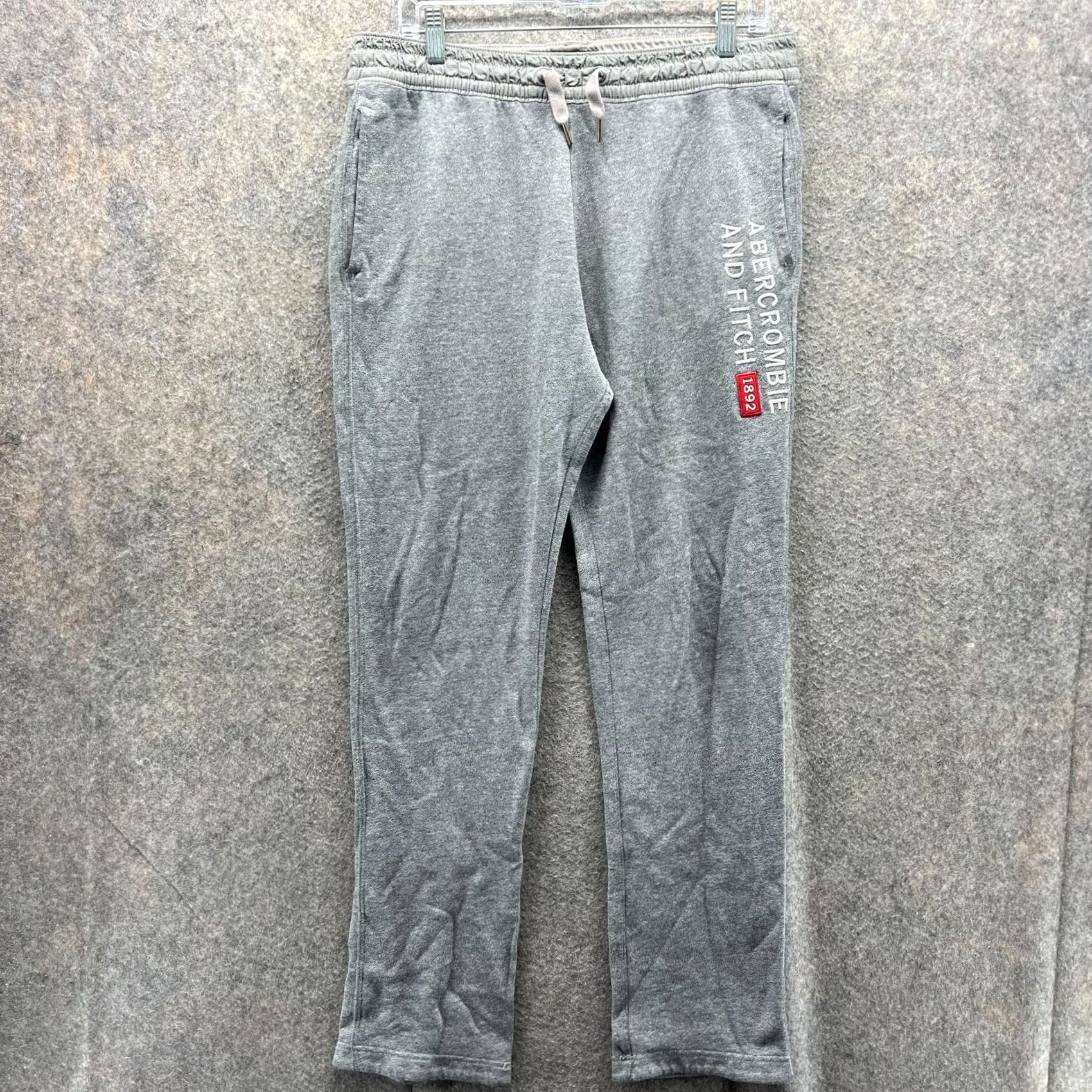 Abercrombie & Fitch Abercrombie & Fitch Sweatpants Women Medium Gray Bootcut Vtg Sweatpants, Regular Fit, 28in Inseam, Cotton, Fleece, 34in Waist, Gray, Ladies, 90s Style Size 32" / US 10 / IT 46 - 2 Thumbnail