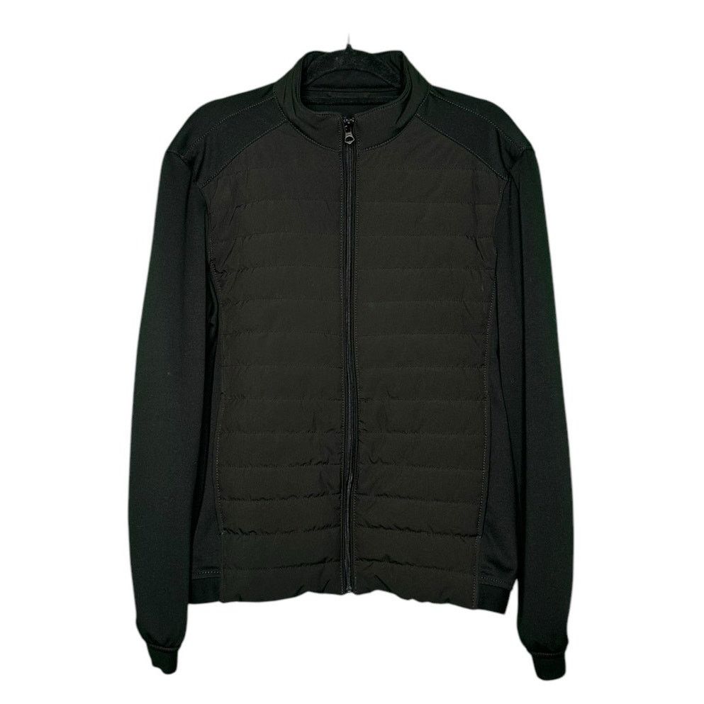 Zara Zara man black quilted front zipper jacket size Large Size US L / EU 52-54 / 3 - 1 Thumbnail
