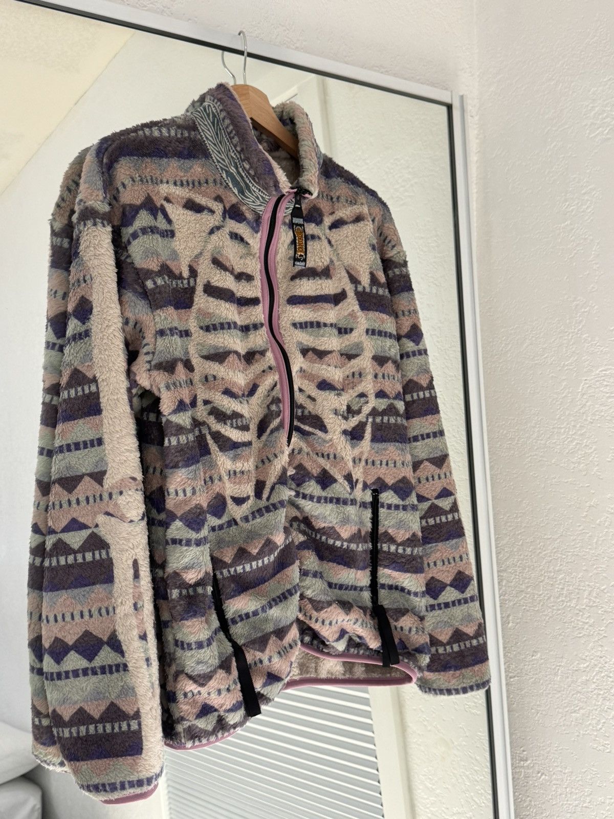 Kapital Ashland Printed Fleece Zip-Up Sweatshirt Size US M / EU 48-50 / 2 - 1 Thumbnail