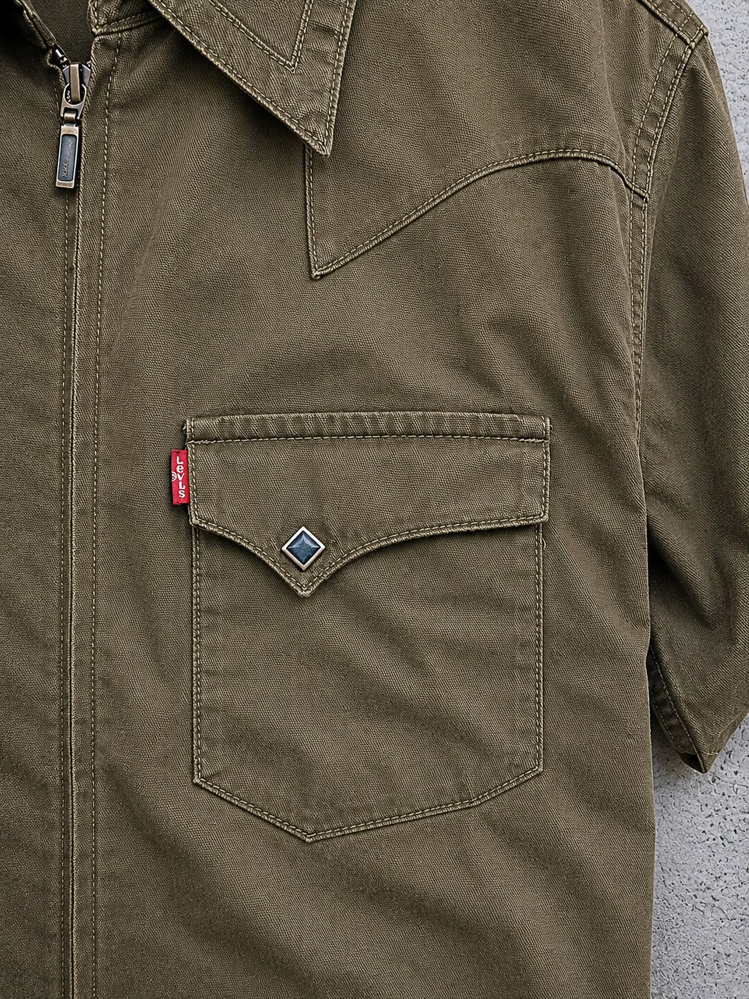 Levi's Levi’s Redloop Zip Overshirt, Size L, 100% Cotton, Genuine Size US L / EU 52-54 / 3 - 6 Thumbnail