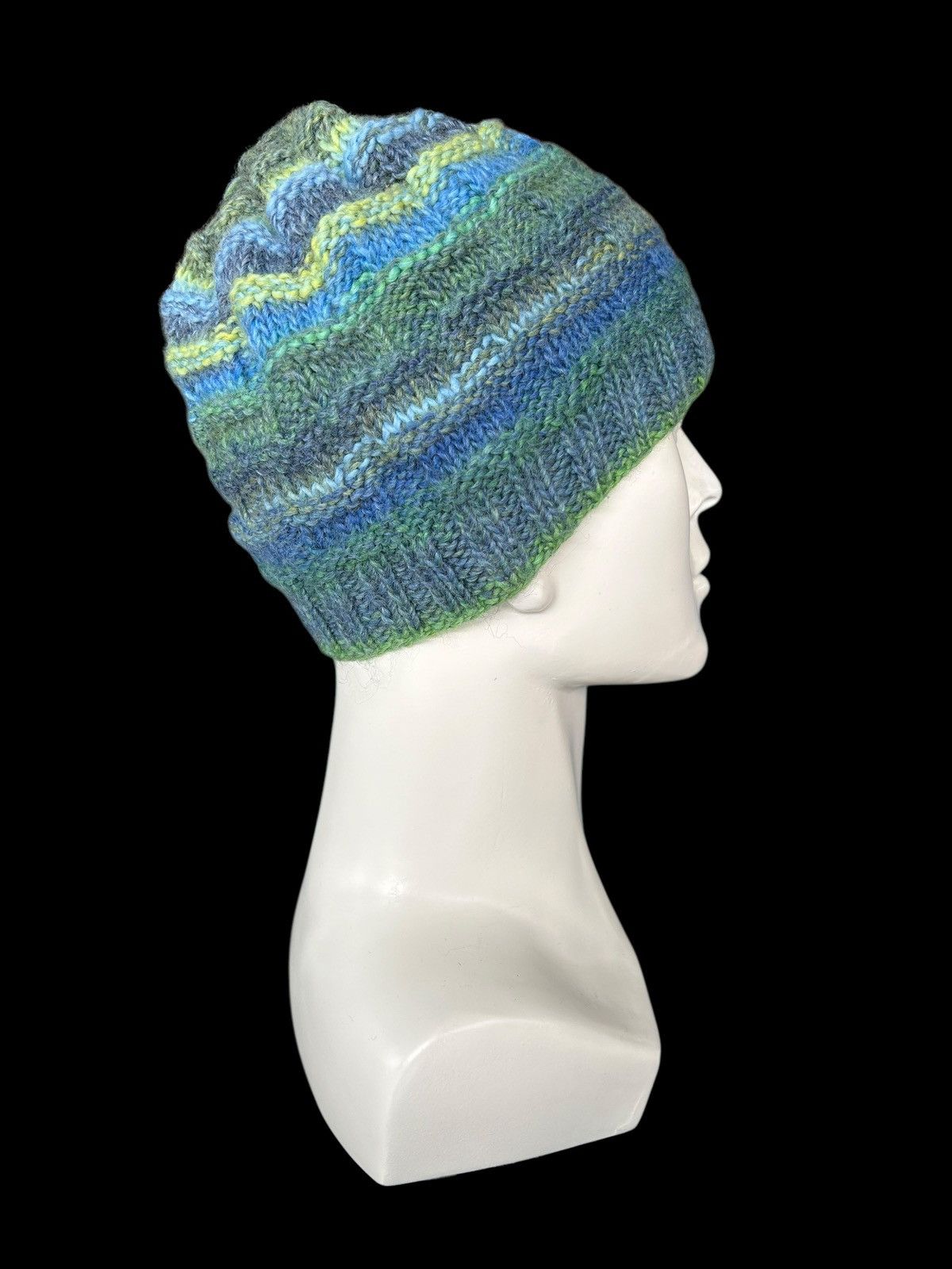 Japanese Brand × Kapital × Vintage Crochet Knitted Handmade Beanie Hats Rare ☠️☠️ Size ONE SIZE - 2 Thumbnail