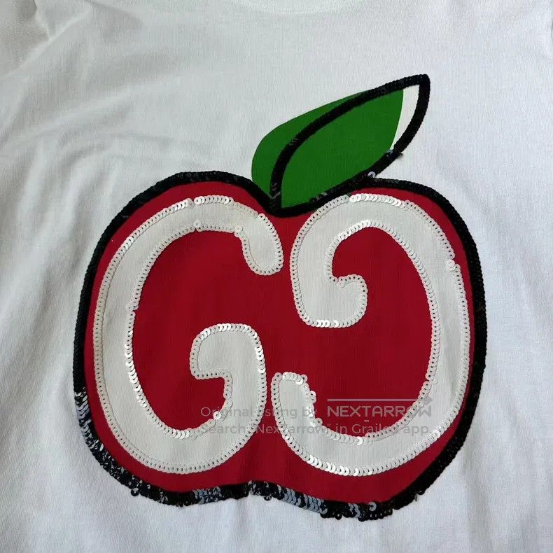 Gucci Gucci Apple White Short Sleeve Size US L / EU 52-54 / 3 - 5 Thumbnail