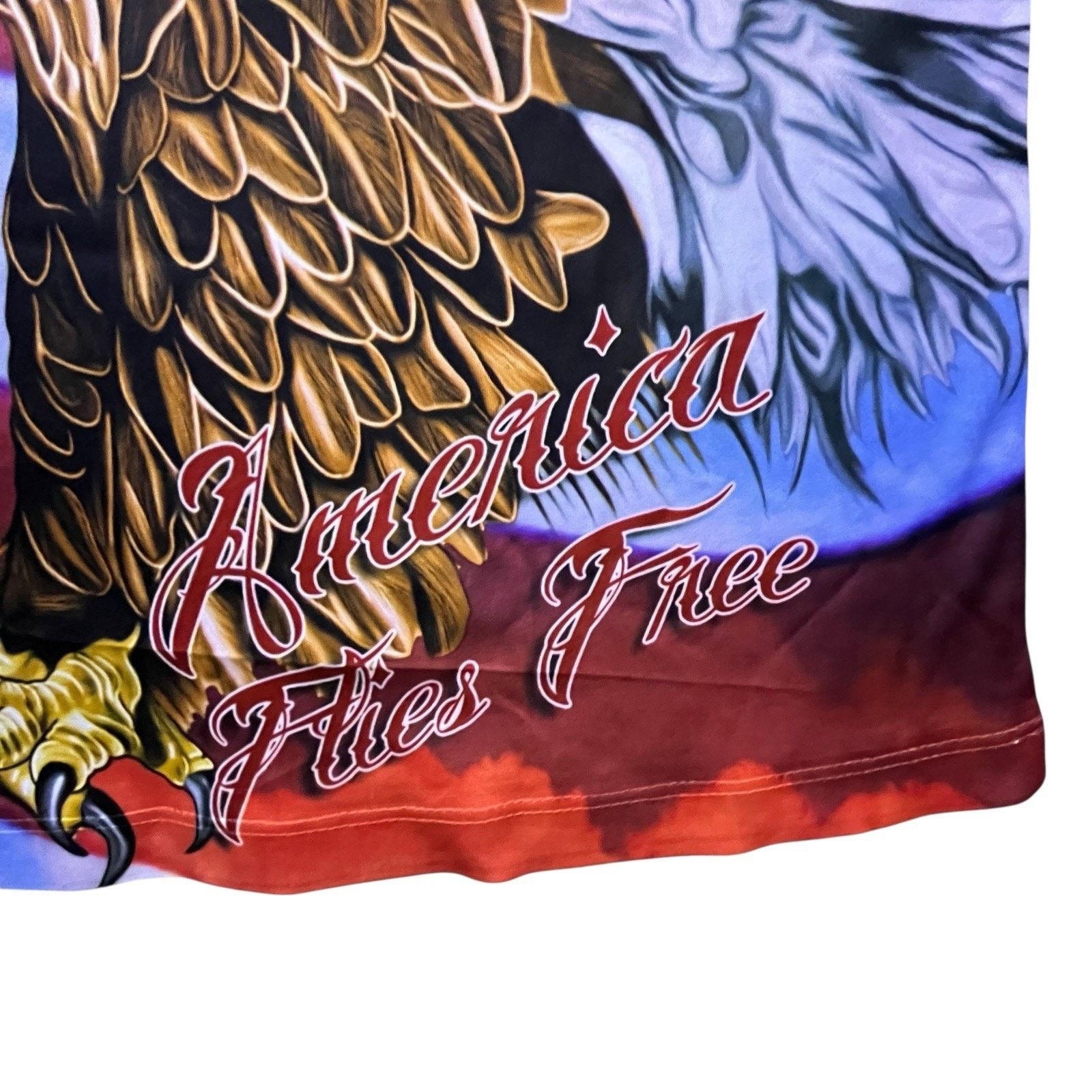 Unknown London Spirit Of America T Shirt Mens Large Bald Eagle AOP USA Size US XL / EU 56 / 4 - 7 Thumbnail