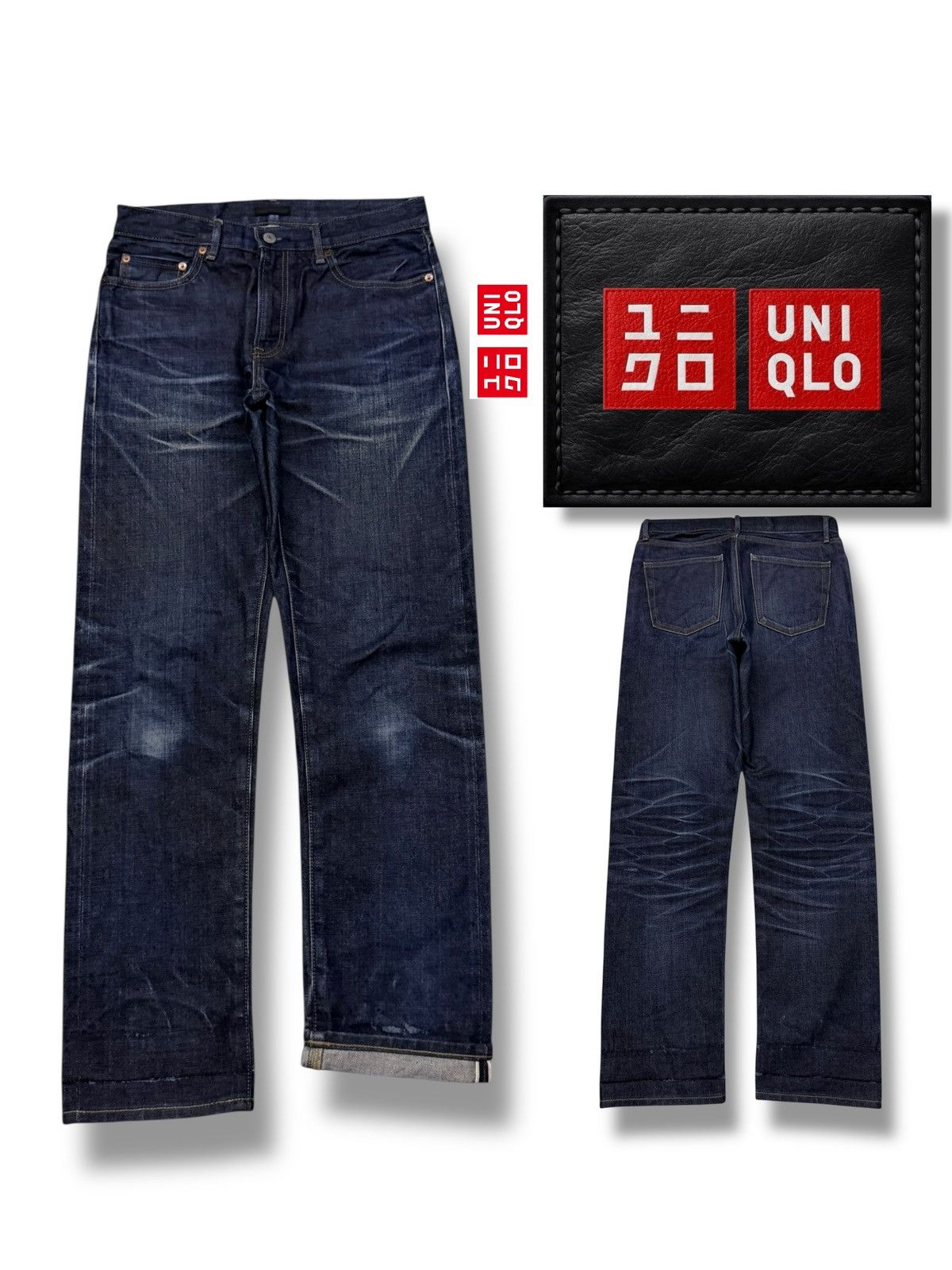Uniqlo Vintage Uniqlo Jeans Selvedge Denim Japan | Vintage Fade W30 Size US 30 / EU 46 - 1 Thumbnail