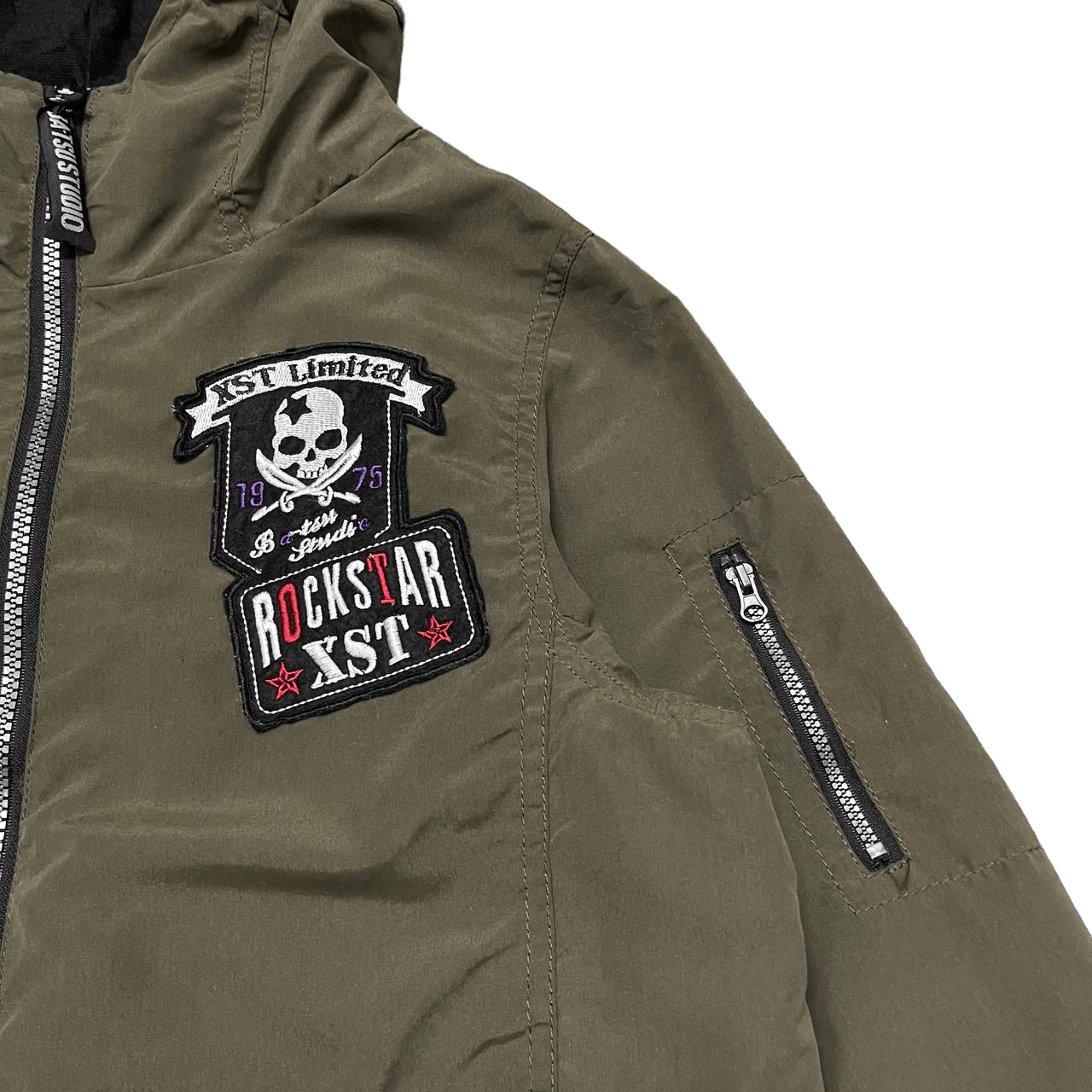 Japanese Brand Vintage Ba-Tsu Studio Hooded Jacket Skull Logo Size US S / EU 44-46 / 1 - 5 Thumbnail