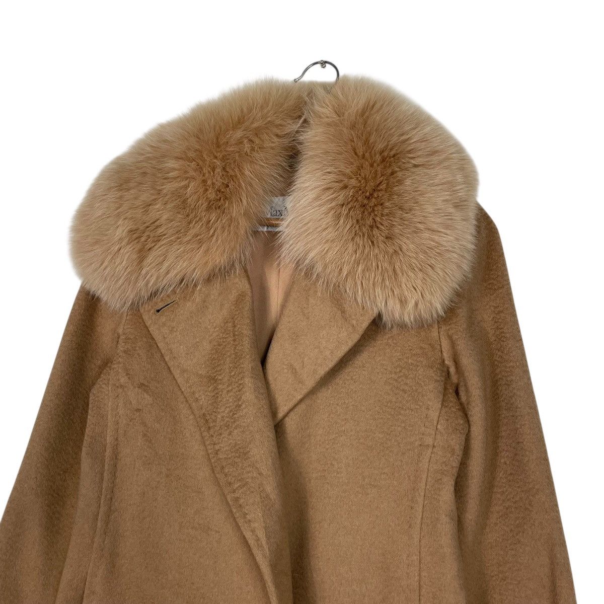 Max Mara Max Mara Brown Coat With Large Fur Collar Size XS / US 0-2 / IT 36-38 - 8 Thumbnail
