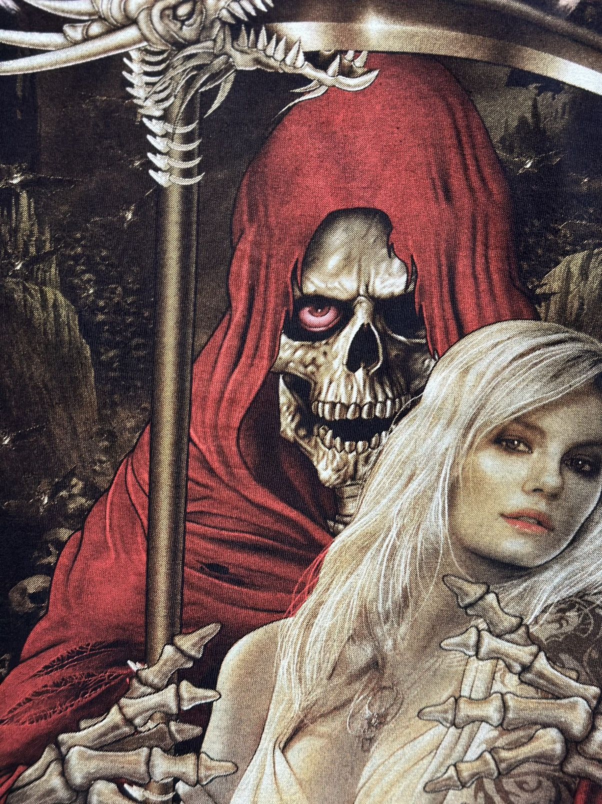 Tribal Streetwear Thrashed Vintage Skull Paita Rose Full Print Tee Size US M / EU 48-50 / 2 - 5 Thumbnail