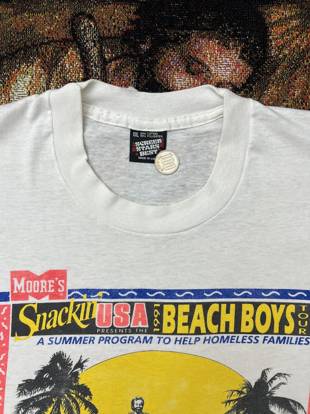Band Tees Vintage '91 Beach Boys Moore's Promo Tour Tee Size US XL / EU 56 / 4 - 4 Thumbnail