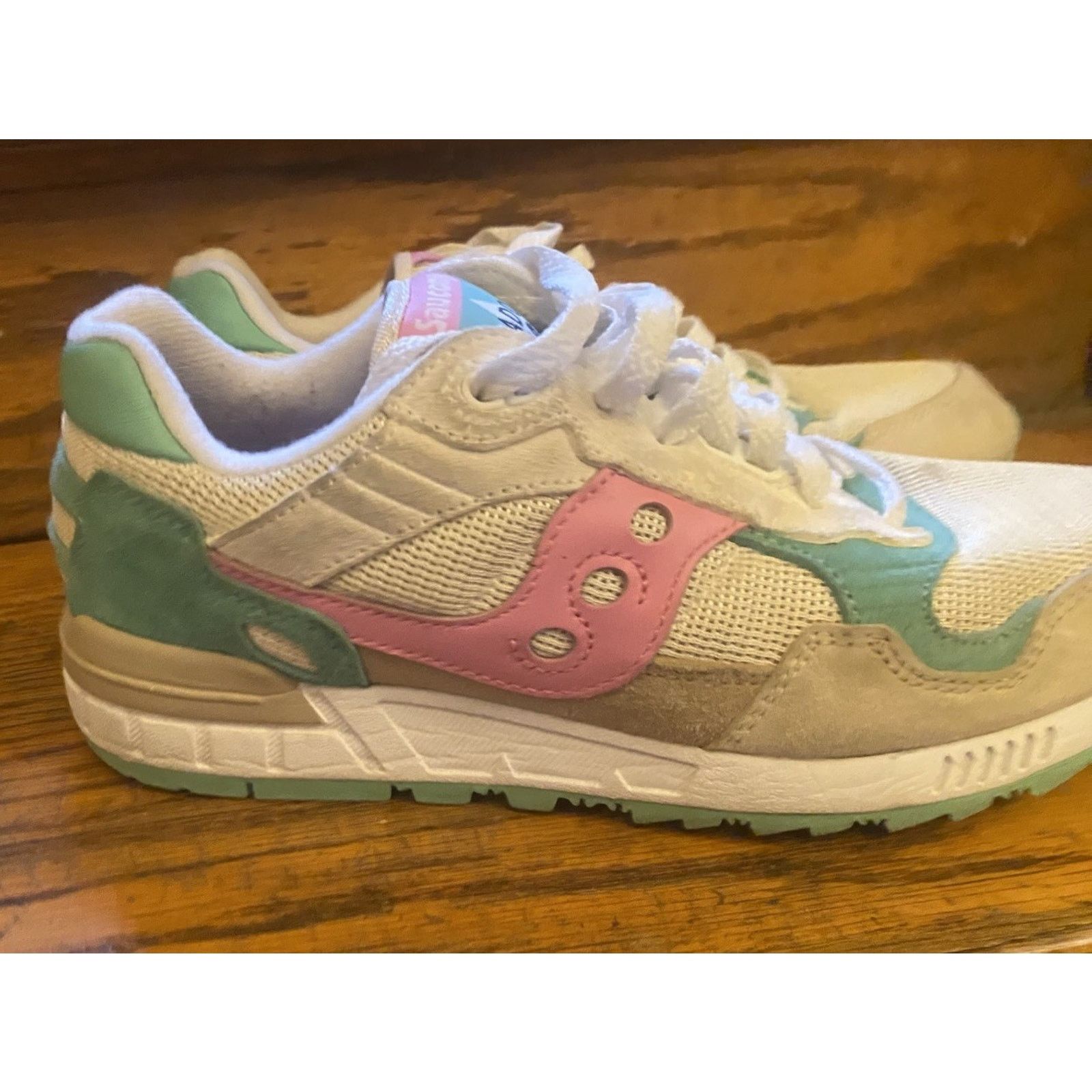 Saucony Saucony Shadow 5000 S70665-34 Beige Pink Teal Men's 6.5 Size US 6.5 / EU 39-40 - 8 Thumbnail