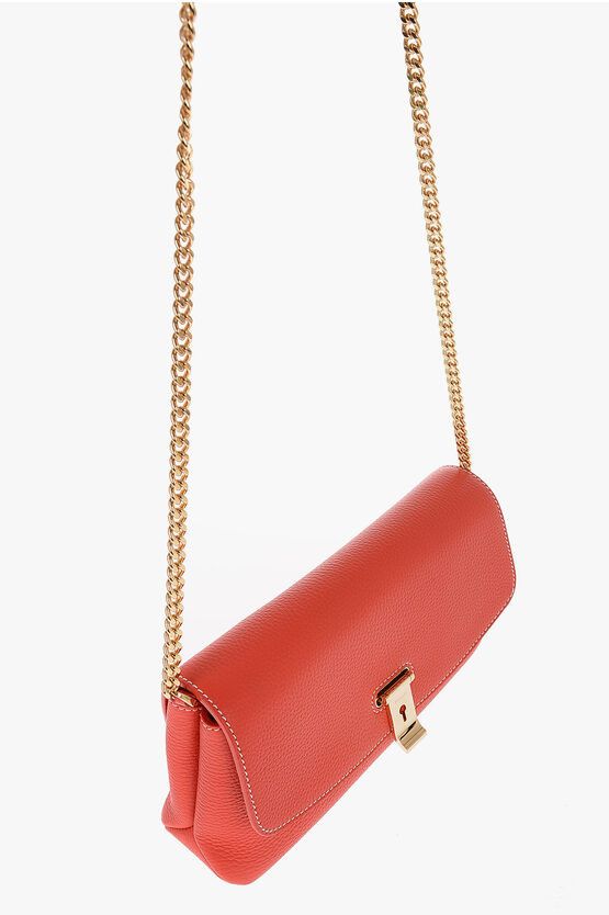 og1mm0524 Size: OS / Textured Leather Shoulder Bag in Red