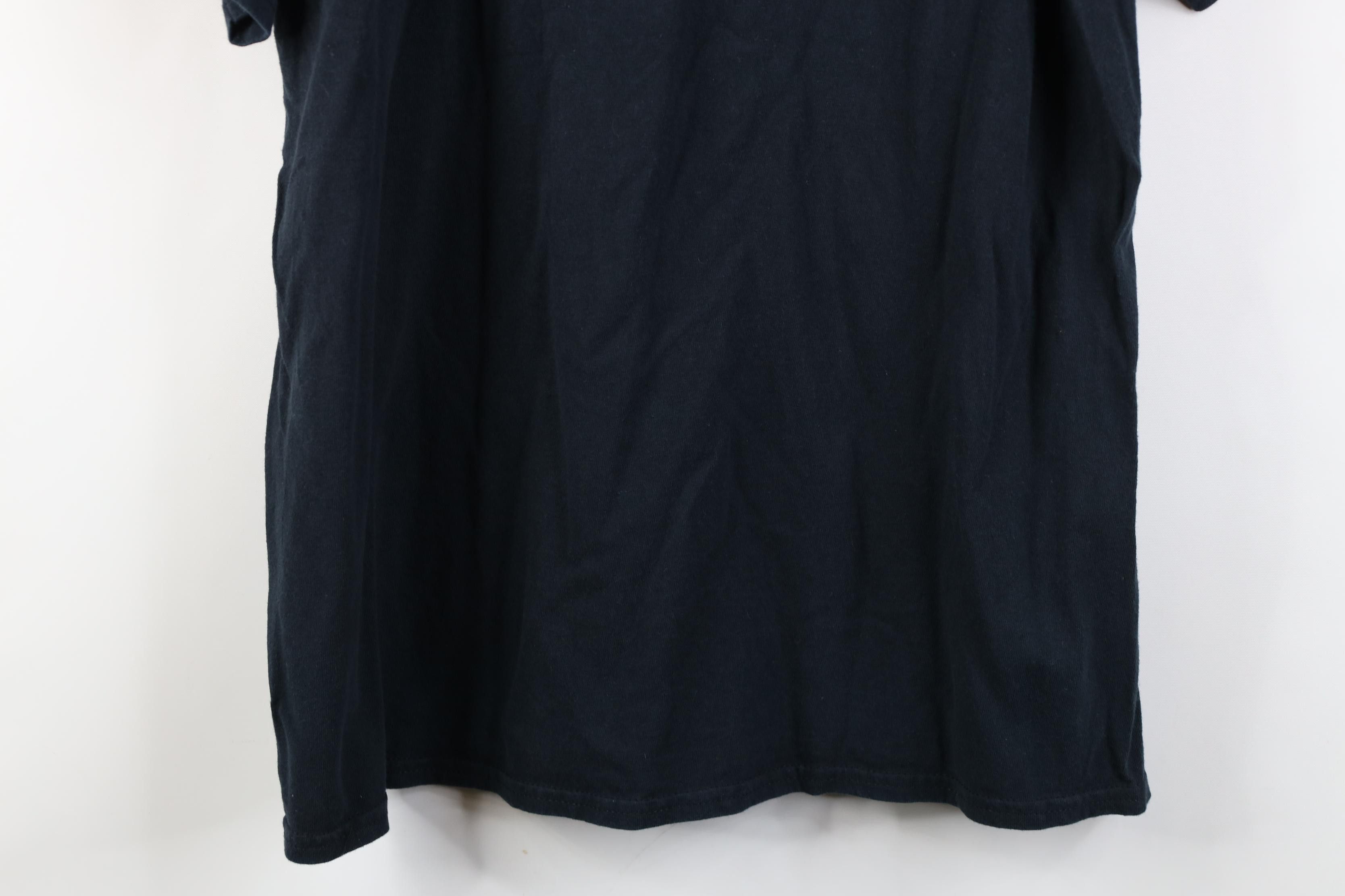 Vintage Vintage 90s Y2K Streetwear Faded Blank Cotton T-Shirt Black Size US L / EU 52-54 / 3 - 12 Thumbnail