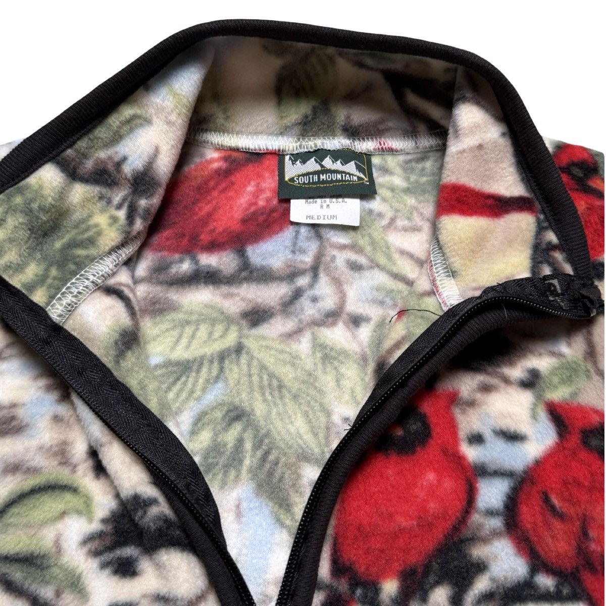 Vintage Vintage 90s South Mountain Fleece Vest Red Cardinals M Size M / US 6-8 / IT 42-44 - 3 Thumbnail