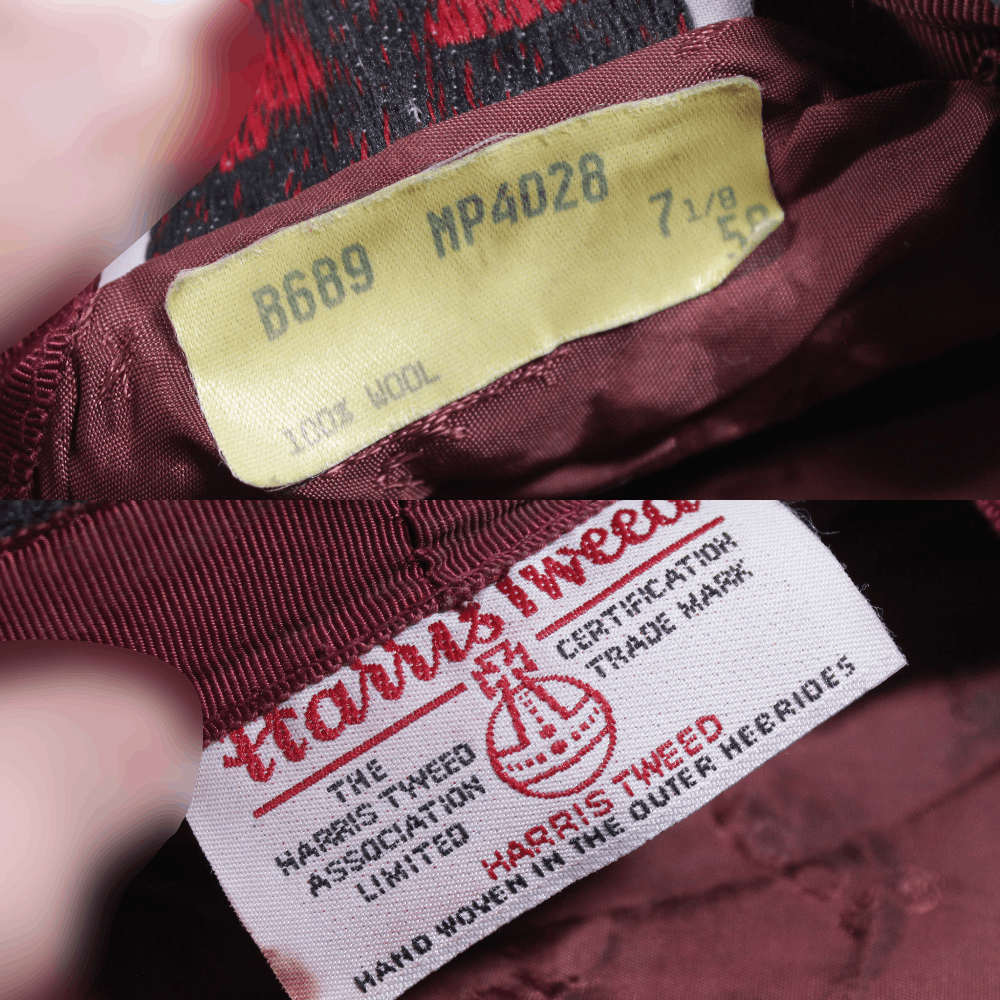 Harris Tweed 90S Logo Tweed Hat Size ONE SIZE - 7 Thumbnail