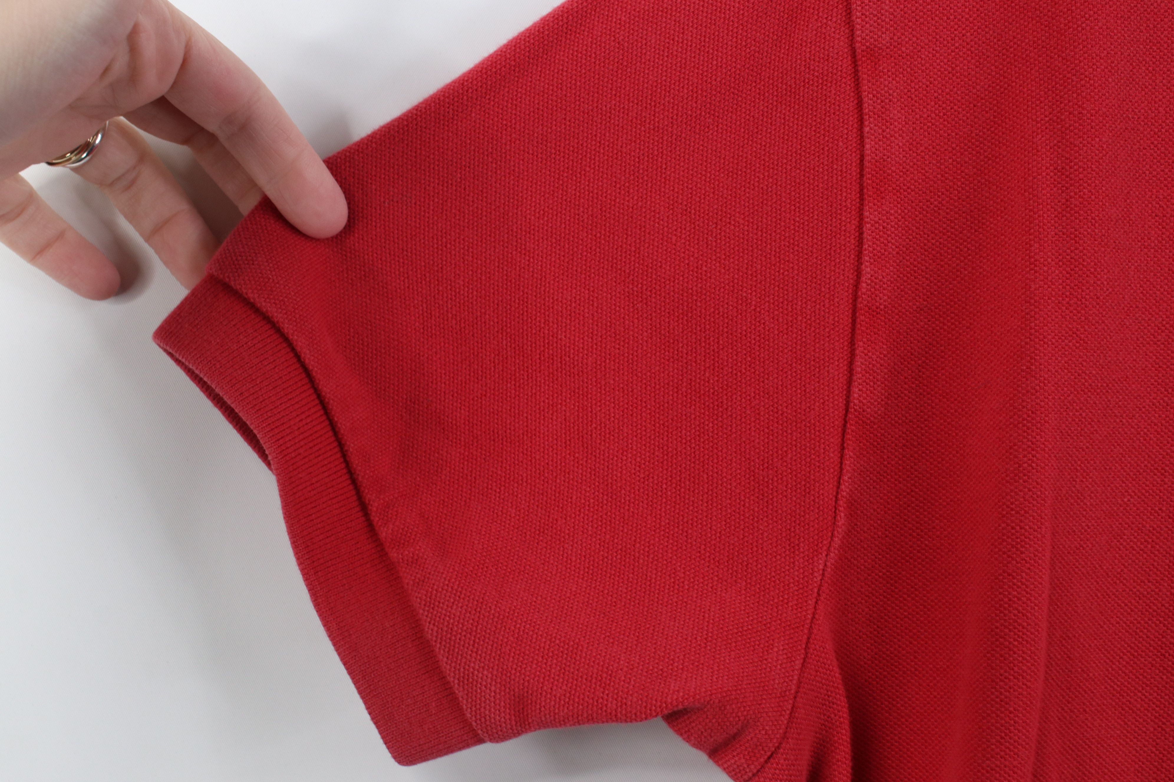 Polo Ralph Lauren Vintage 90s Ralph Lauren Pique Cotton Golf Polo Shirt Red Size US M / EU 48-50 / 2 - 9 Thumbnail