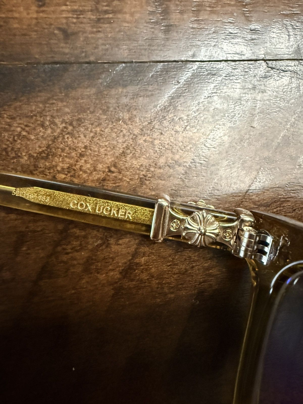 Chrome Hearts Chrome Hearts ‘Cox Ucker” Gold Frames Size ONE SIZE - 8 Thumbnail