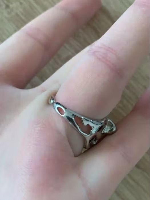 Jewelry × Vintage Hollow Bump Ring Size ONE SIZE - 4 Thumbnail