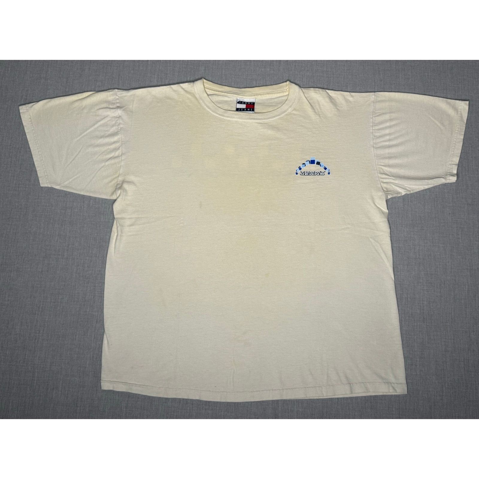 Tommy Hilfiger × Vintage Vintage 90s Tommy Hilfiger Jeans Double Sided T-shirt Medium Size US M / EU 48-50 / 2 - 2 Thumbnail