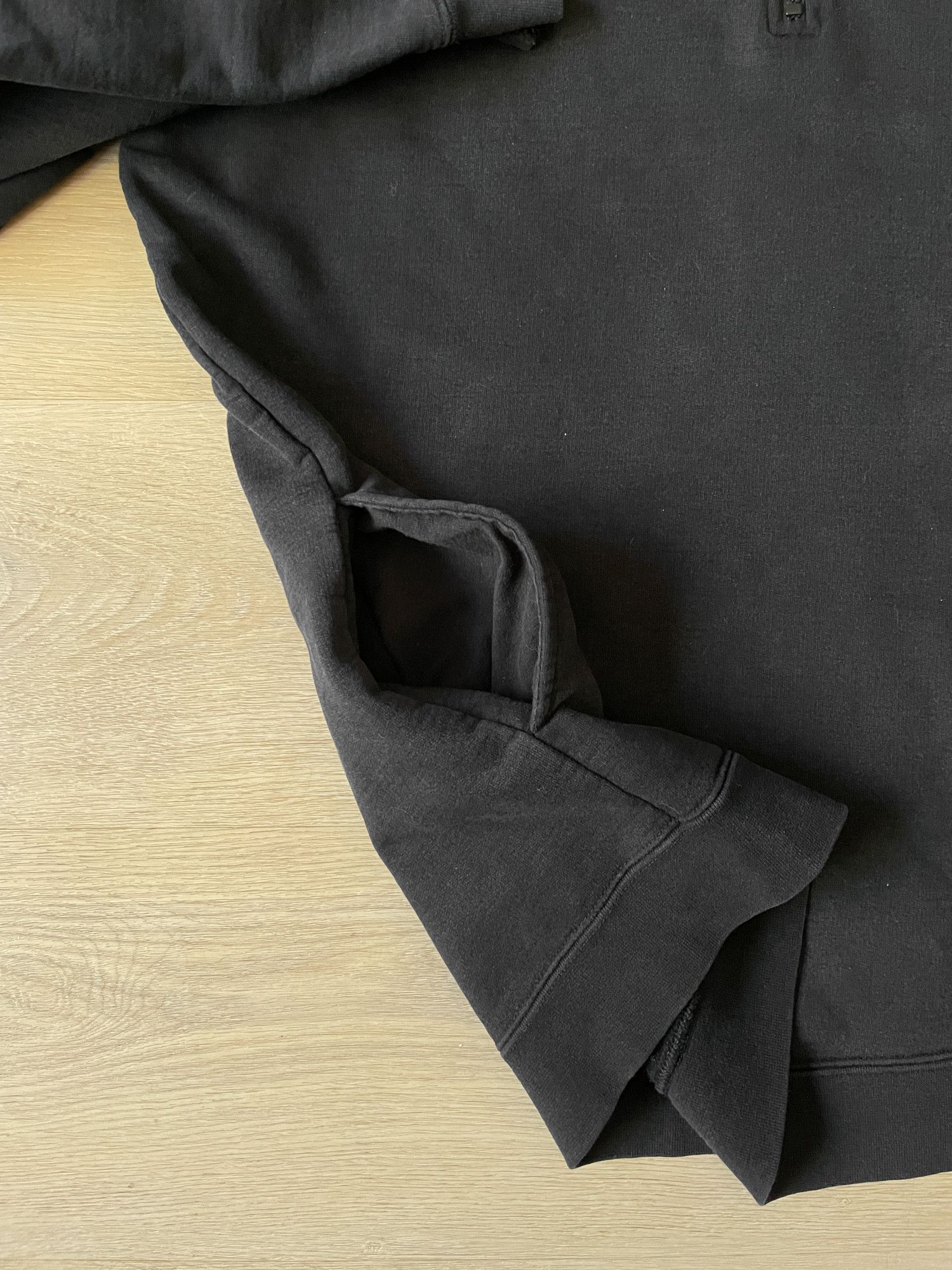 Adidas × Vintage 90s Adidas Faded Black Quarter Zip Mockneck Sweatshirt Size US L / EU 52-54 / 3 - 4 Thumbnail