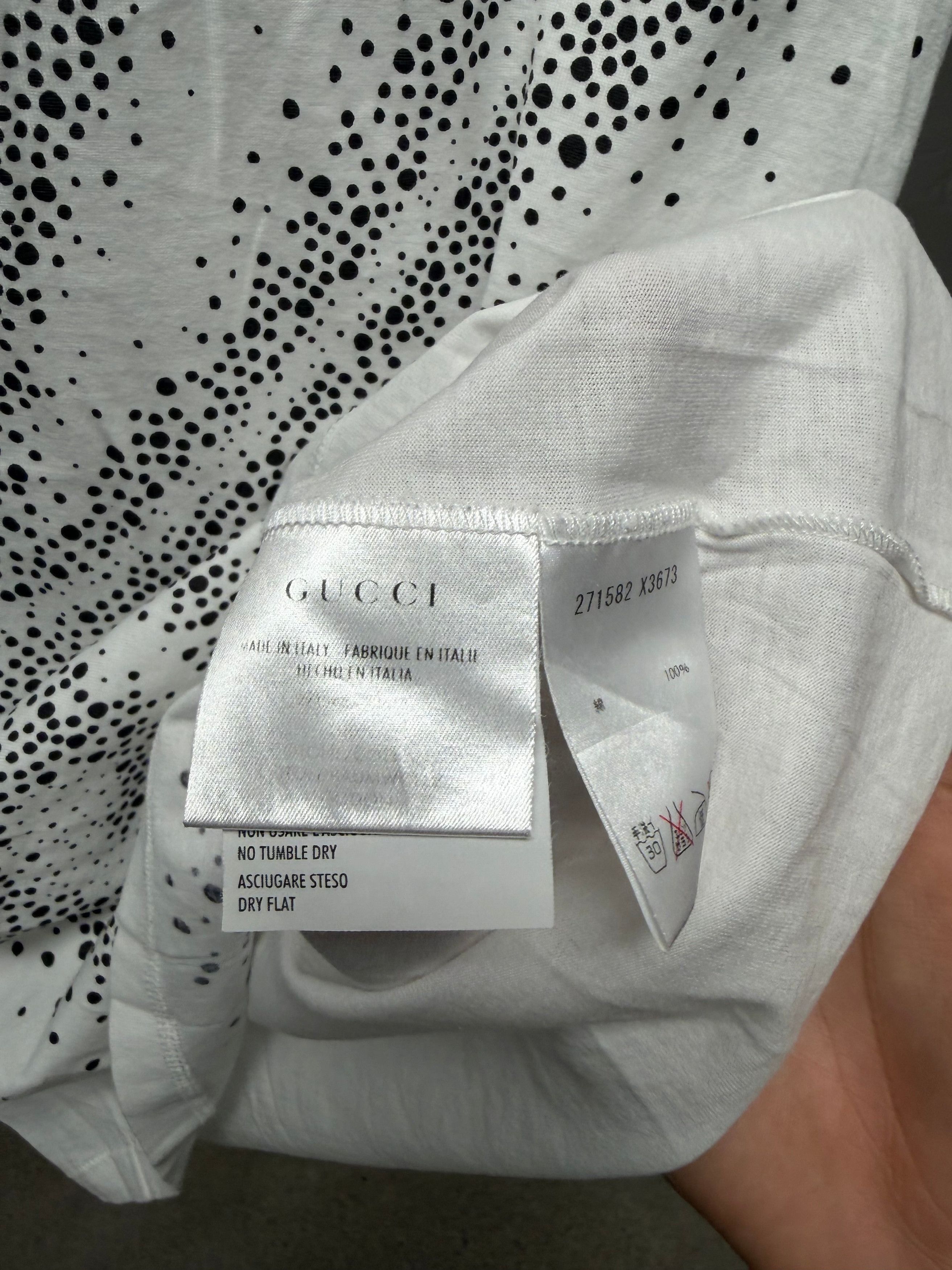 Gucci Gucci ‘Cursive G’ Pointallism Logo White Graphic T-Shirt Size US XS / EU 42 / 0 - 5 Thumbnail