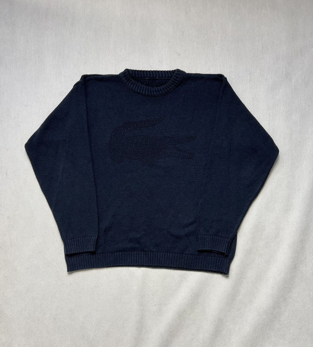 Lacoste × Vintage Sweater Lacoste Big Logo Vintage 90’s Size US L / EU 52-54 / 3 - 1 Thumbnail