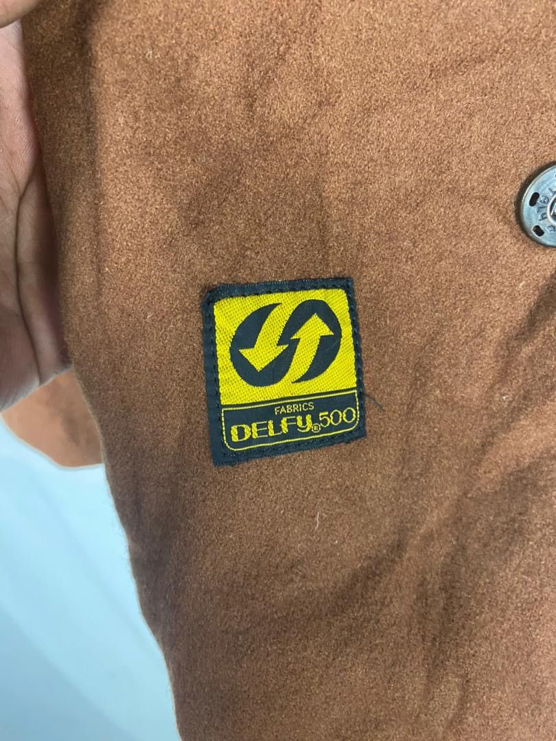 Lagato design snap button jacket hidden hoodie