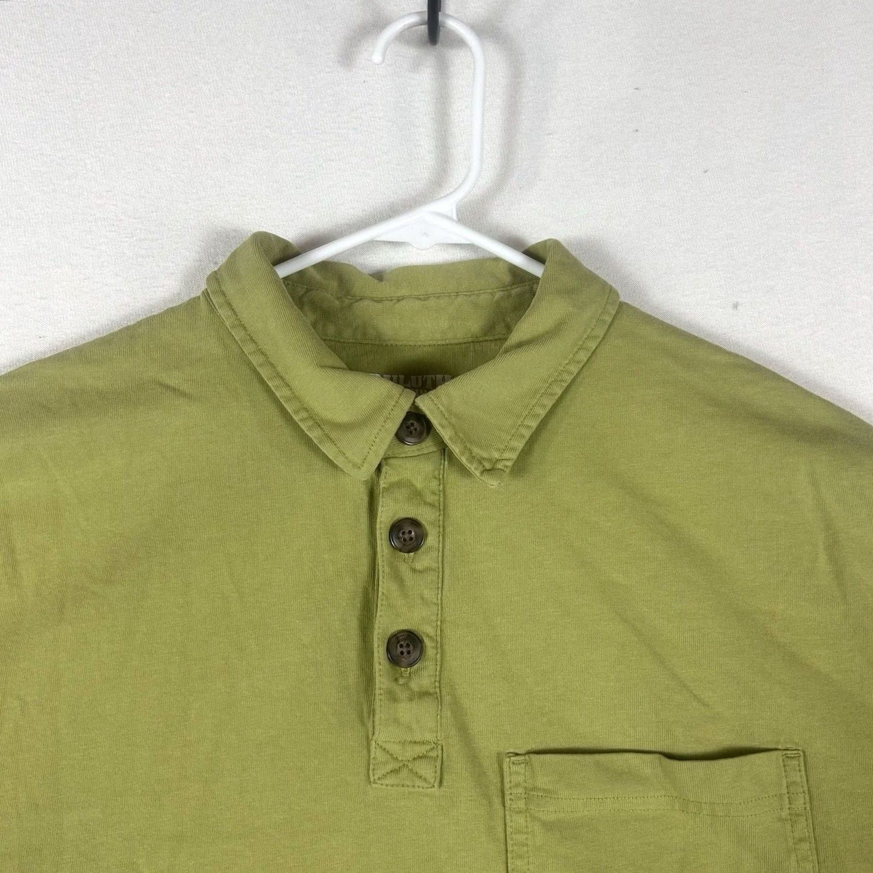 CO Duluth Trading Co Polo Shirt Men’s M Green Short Sleeve Button Collar Casual Size US M / EU 48-50 / 2 - 2 Thumbnail
