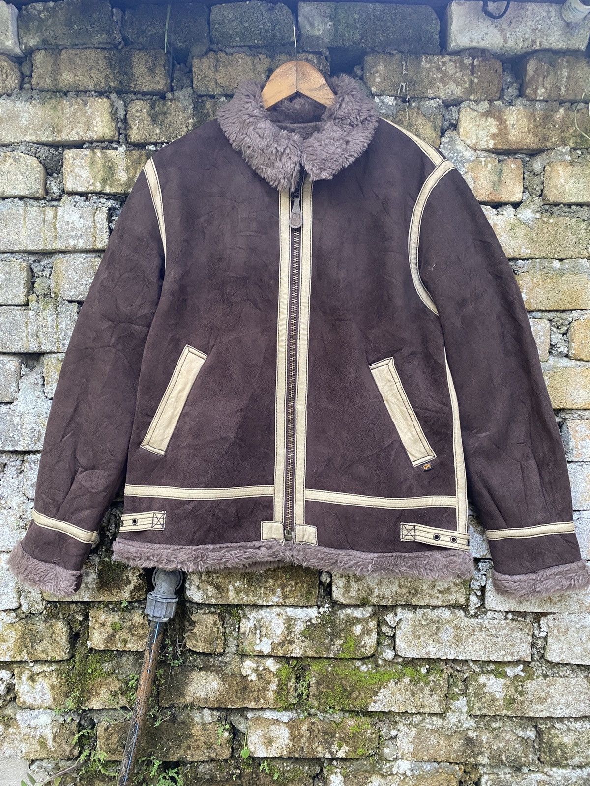 Alpha Industries × Leather ✨Steals✨Alpha industry Leather Zipper Jacket Size US L / EU 52-54 / 3 - 1 Thumbnail