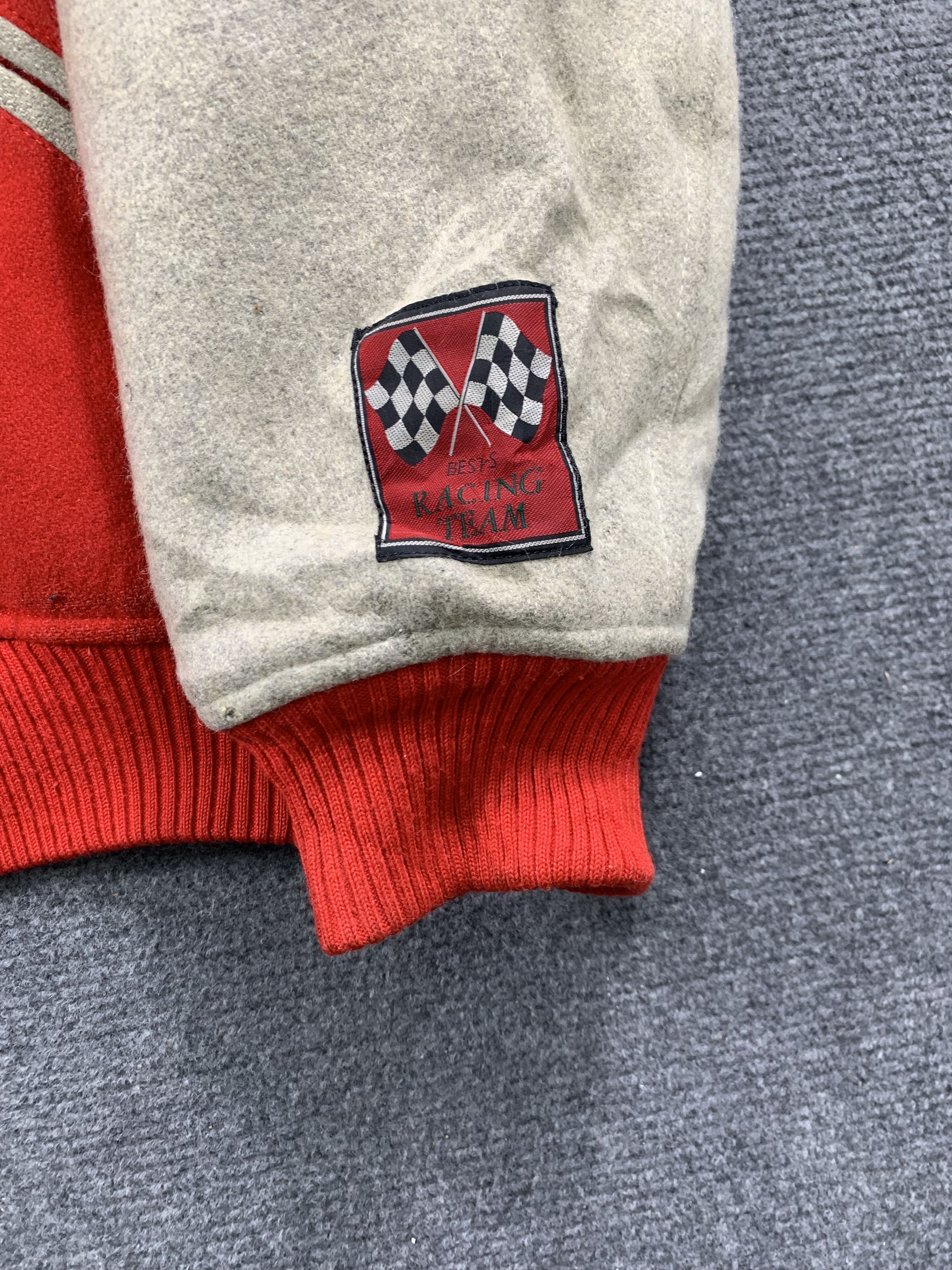 Japanese Brand Vintage Bests Racing ISAMU Button Up Wool Varsity Jacket Size US M / EU 48-50 / 2 - 8 Thumbnail