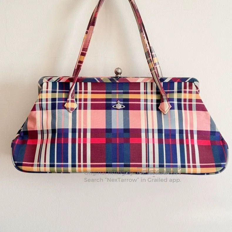 Other Vivienne Westwood size os Checkered frog-mouth handbag, vin Size ONE SIZE - 1 Thumbnail