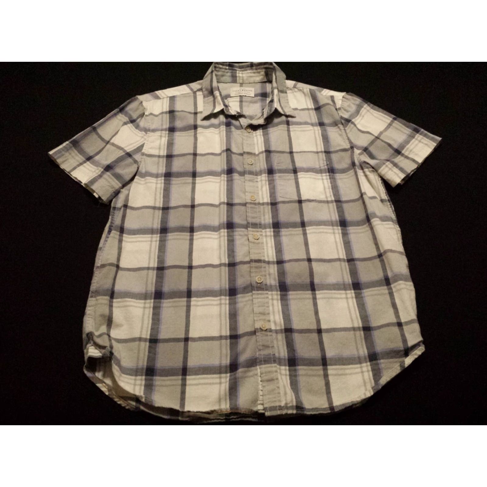 Lucky Brand Lucky Brand Mens Shirt Short Sleeve Button-Front Multicolor Plaid Check XS? Size US S / EU 44-46 / 1 - 3 Thumbnail