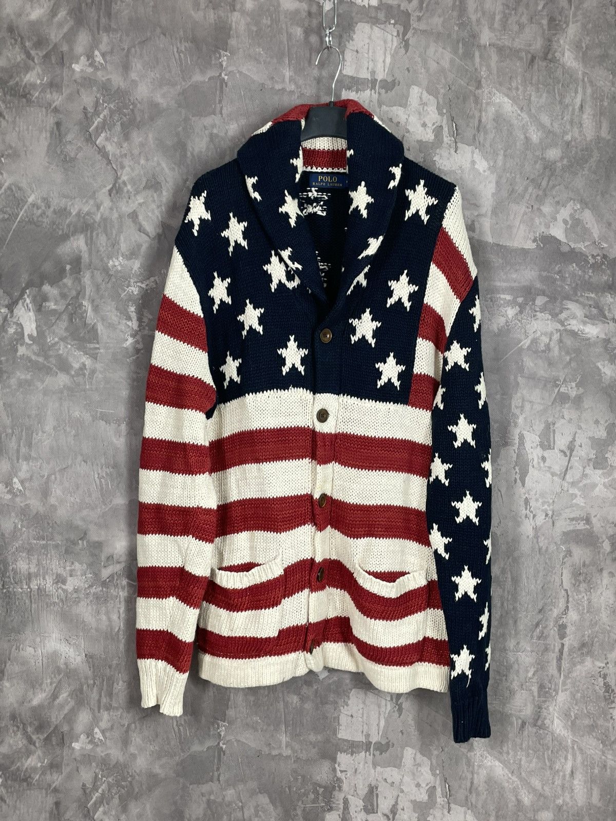 Ralph Lauren Polo Ralph Lauren Knit American USA Cardigan Sweater Size US M / EU 48-50 / 2 - 1 Thumbnail