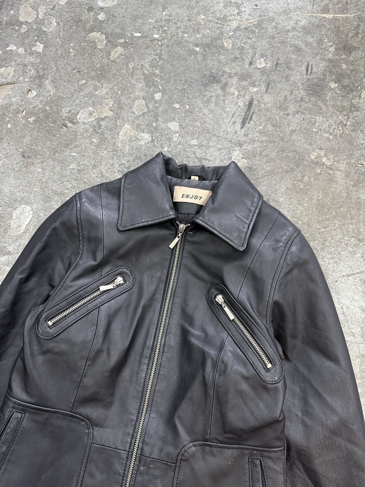 Japanese Brand Vintage Real Leather Avant Garde y2k Jacket Size S / US 4 / IT 40 - 5 Thumbnail