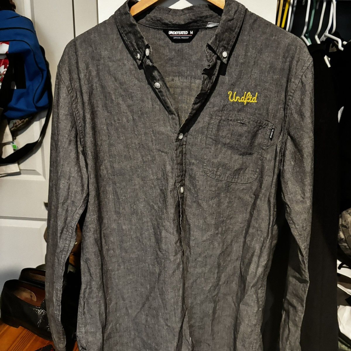 Undefeated Undefeated Grey Tiger Graphic Button Up Shirt Size US M / EU 48-50 / 2 - 2 Thumbnail