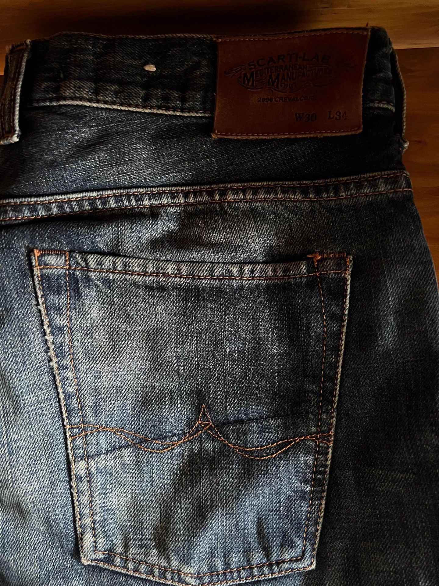 Scarti-Lab Scarti Lab Heavy Wash Mud Stain Distressed Selvedge Jeans Size US 26 / EU 42 - 9 Thumbnail