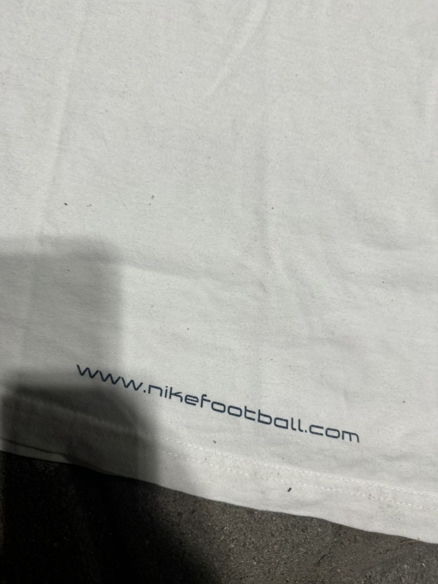 Nike × Vintage Vintage Y2K Nike Football Logo Swoosh Drill T shirt Size US XL / EU 56 / 4 - 7 Thumbnail