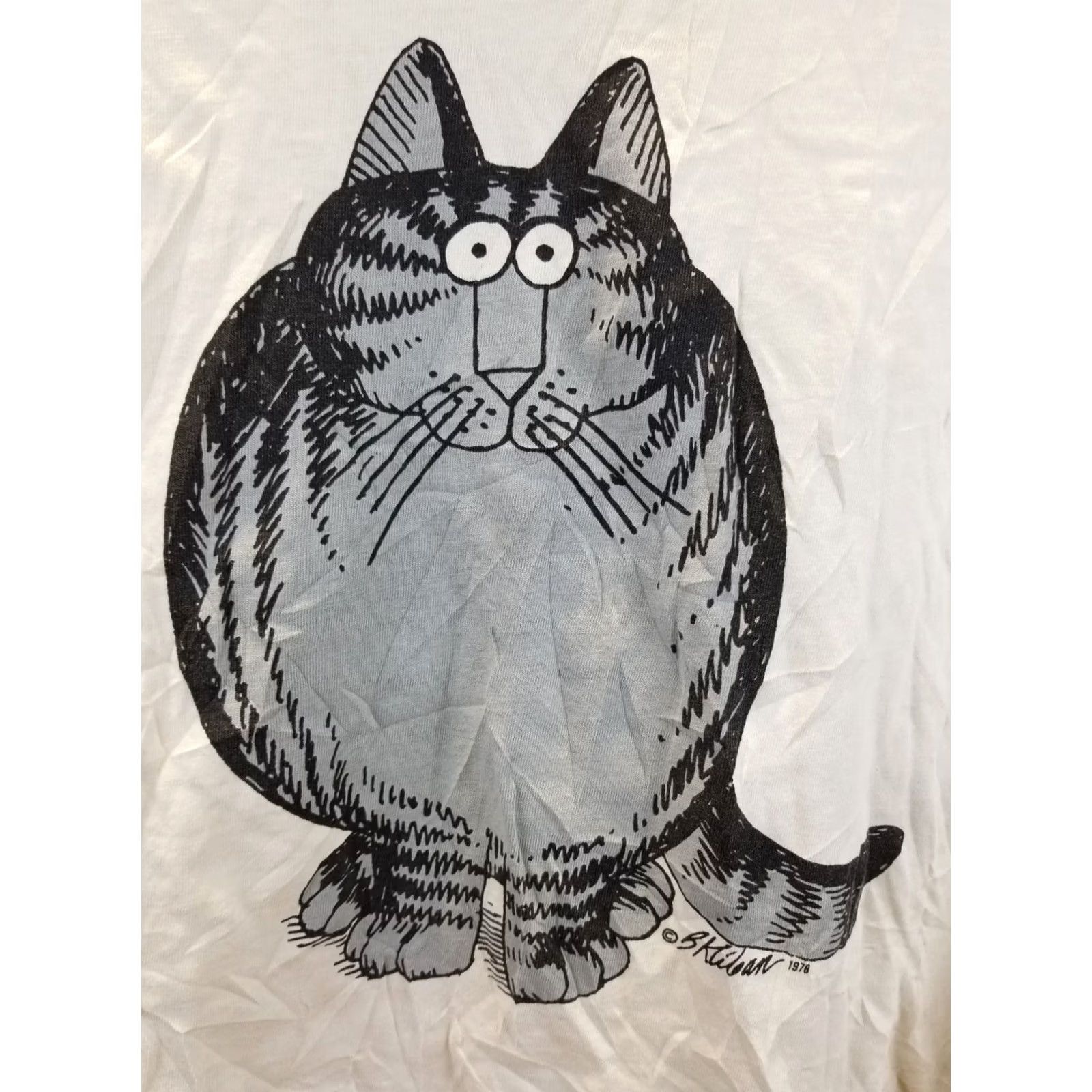 Vintage VINTAGE 1978 CRAZY SHIRT CAT PRINT T-SHIRT WHITE COTTON SZ L MEN USA RETRO Size US L / EU 52-54 / 3 - 2 Thumbnail