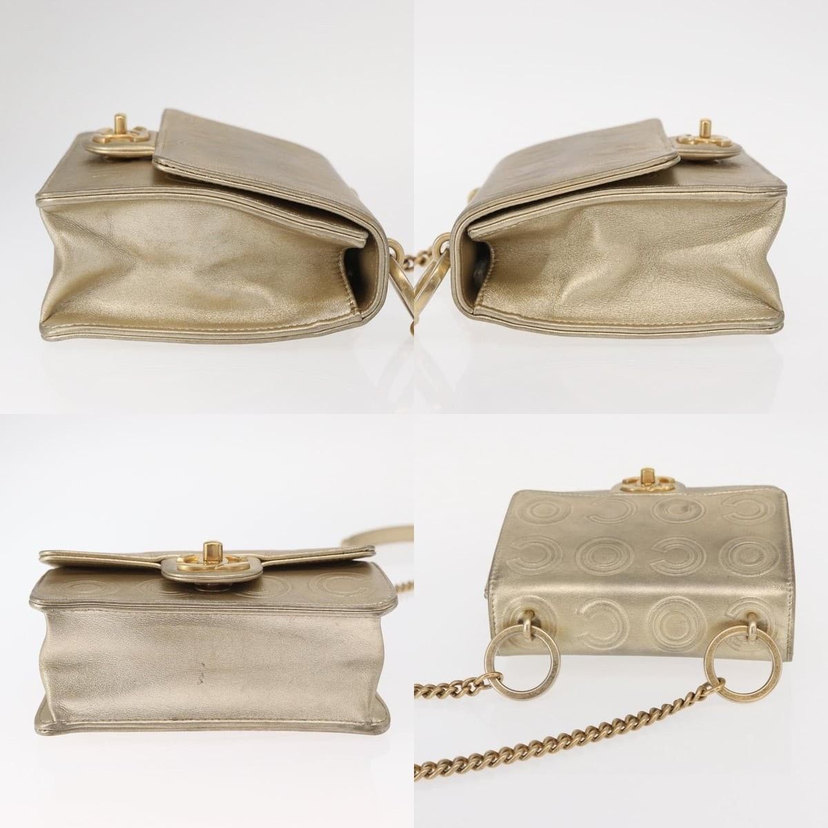 Chanel Chanel Chain Shoulder Bag Lamb Skin Gold CC Size ONE SIZE - 3 Thumbnail