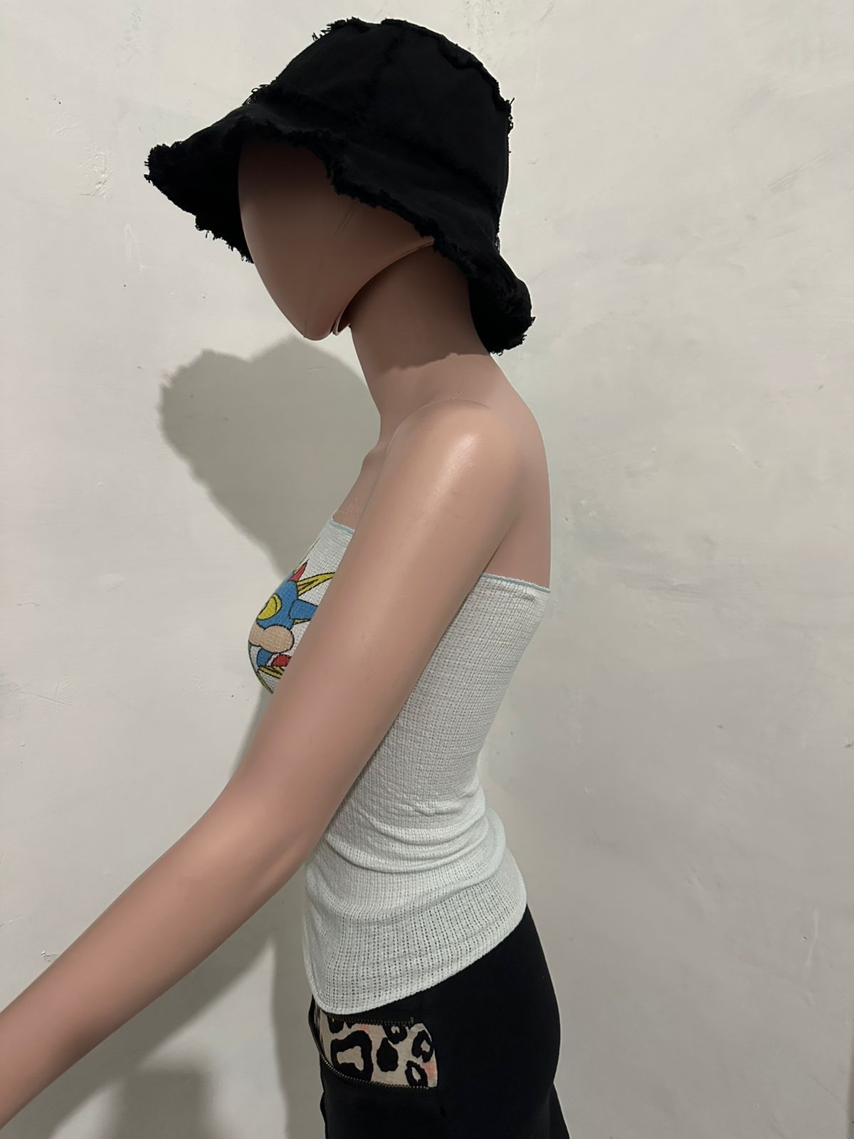 Anime × Cartoon Network × Vintage 🔥Rare!! Vintage Shin chan Strapless Tops Stretchable Cotton Size S / US 4 / IT 40 - 3 Thumbnail