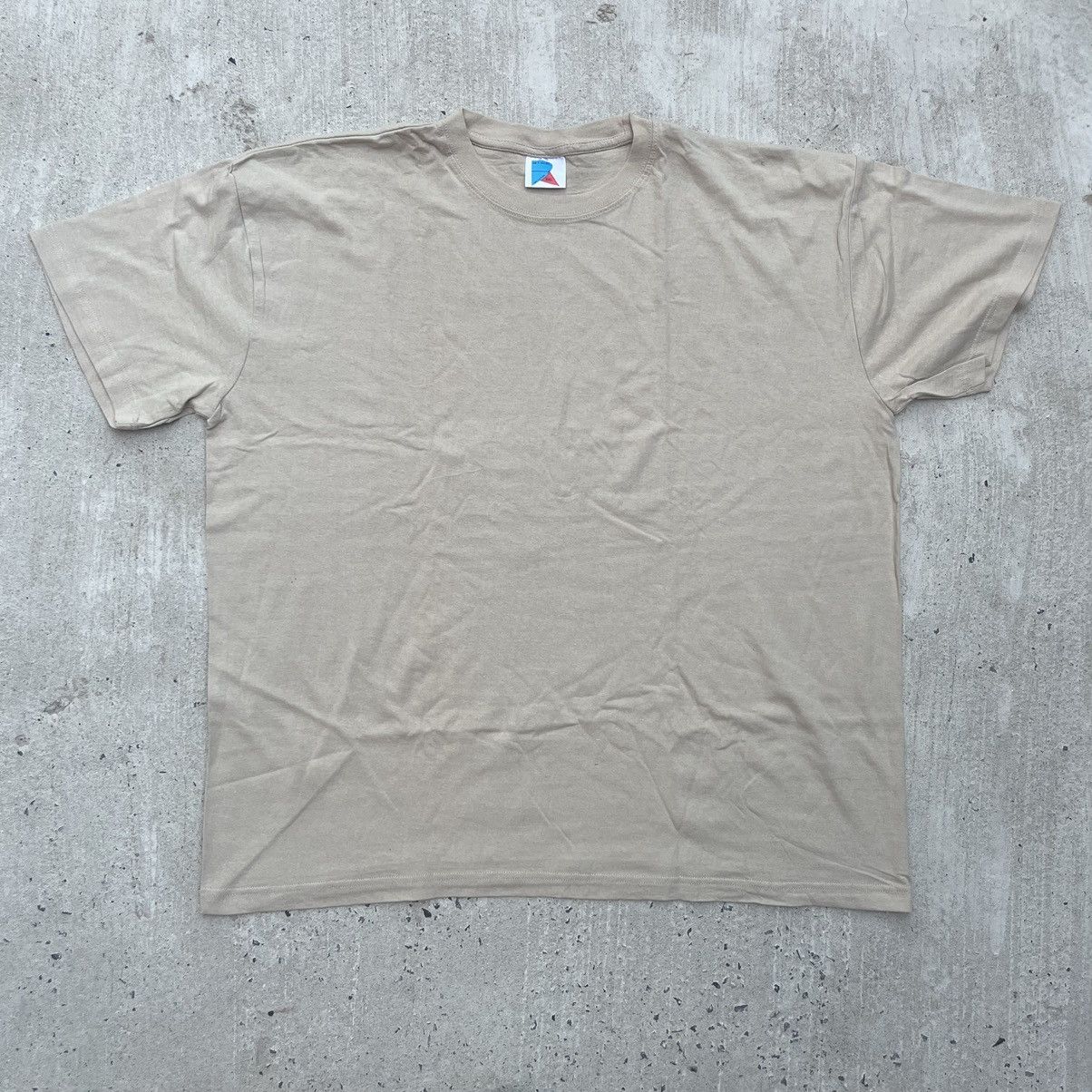 Vintage Vintage XB T SHIRT Sand Brown Blank T Shirt Size US XXL / EU 58 / 5 - 1 Thumbnail