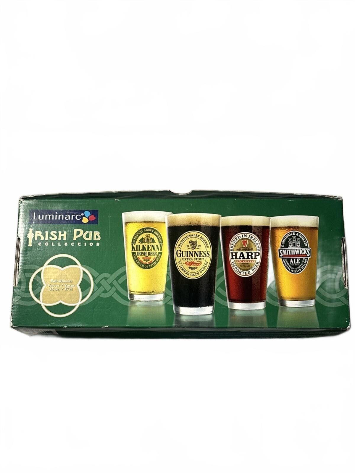Other Luminarc 16 oz. Beer Glasses Irish Pub Collection Set of 4 Size ONE SIZE - 2 Thumbnail