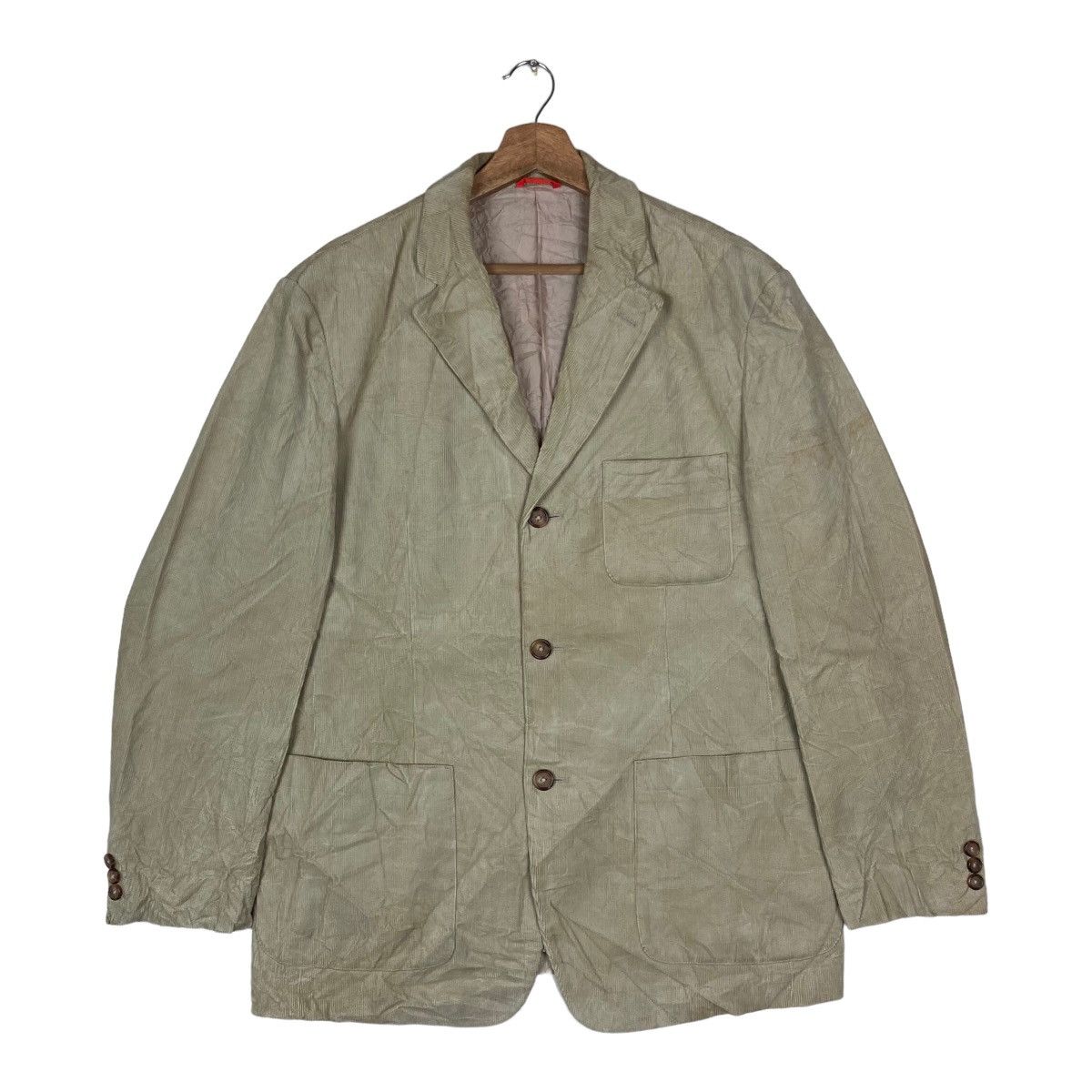 Tommy Hilfiger Vintage Tommy Hilfiger Flat Button Corduroy Blazer Coat Size US L / EU 52-54 / 3 - 1 Thumbnail