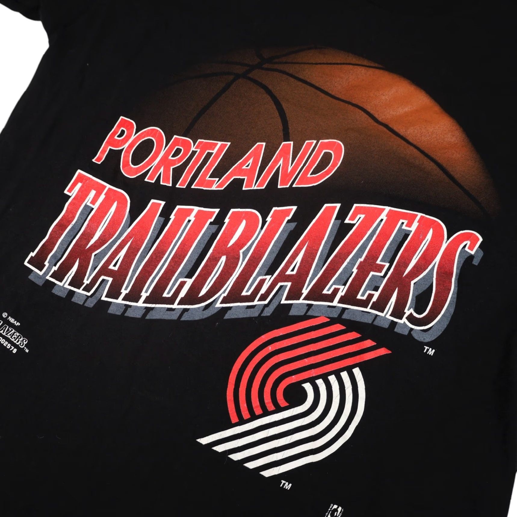 Nutmeg VINTAGE Nutmeg Portland Trailblazers Graphic T Shirt Shirt Mens Large Black 90s Basketball Fans Clothing Size US L / EU 52-54 / 3 - 4 Thumbnail