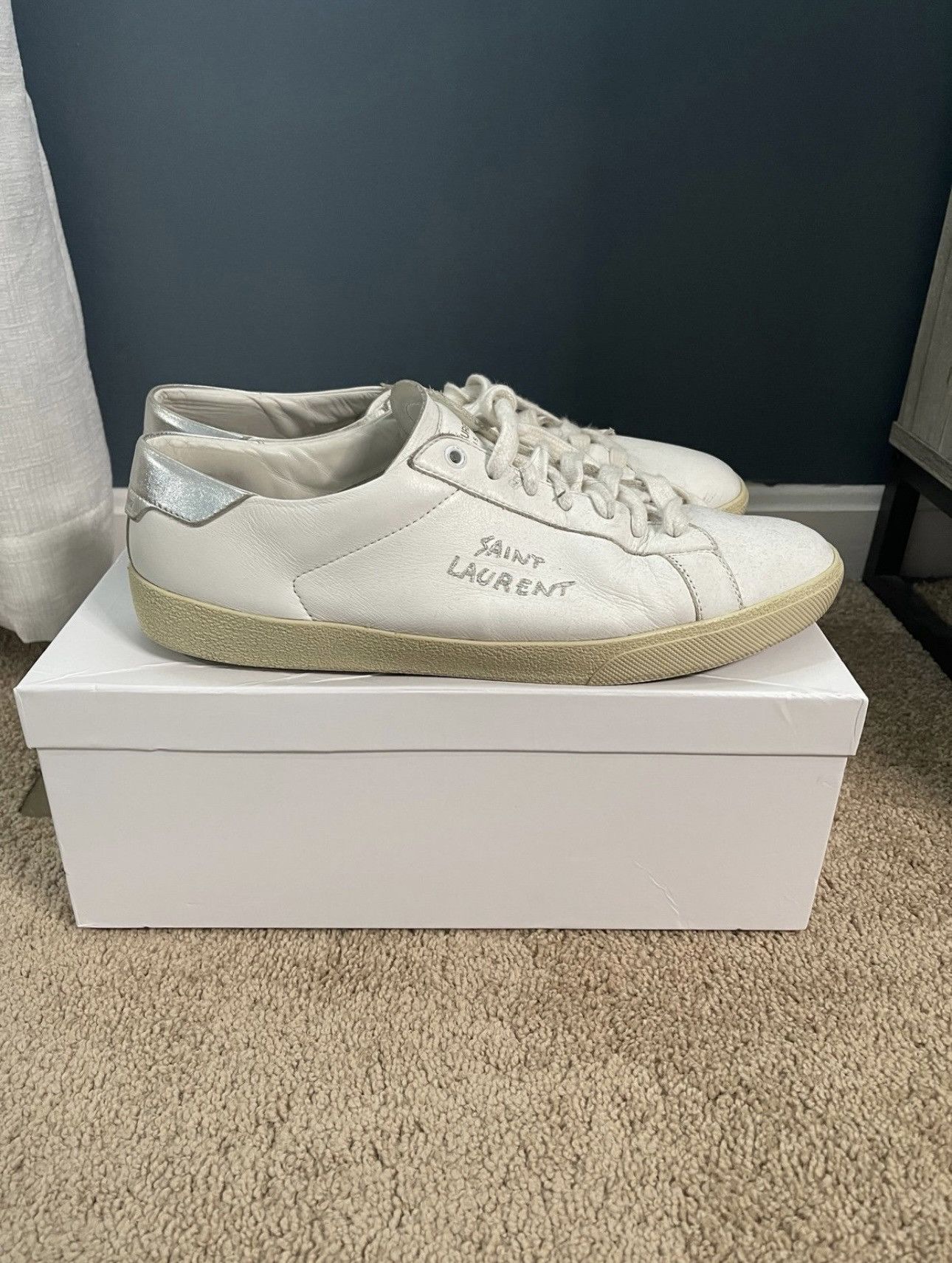 Men's Saint Laurent Paris Low Top Sneakers | Grailed
