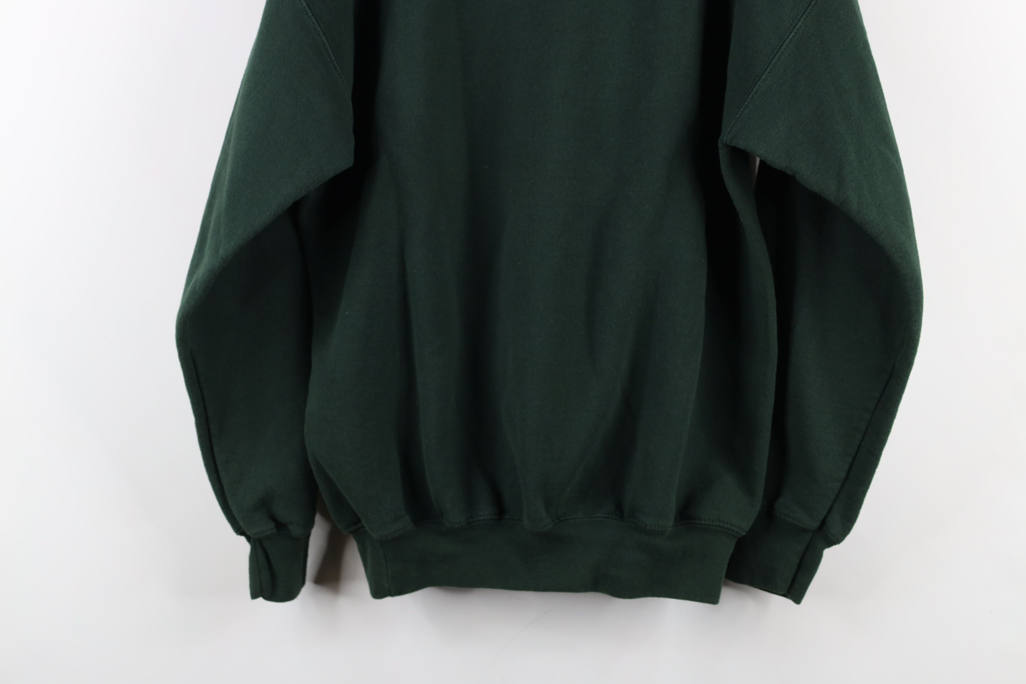 Vintage Vintage 90s Spell Michigan State University Sweatshirt Green Size US L / EU 52-54 / 3 - 10 Thumbnail