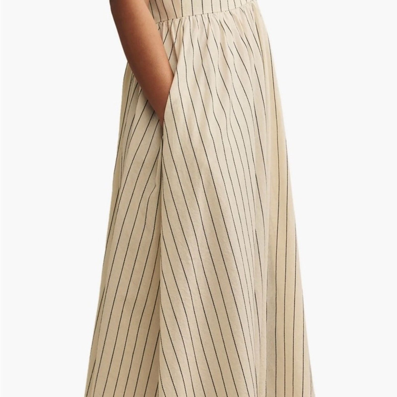 Free People Free people dress Small Midi length Cotton/linen Size S / US 4 / IT 40 - 3 Thumbnail