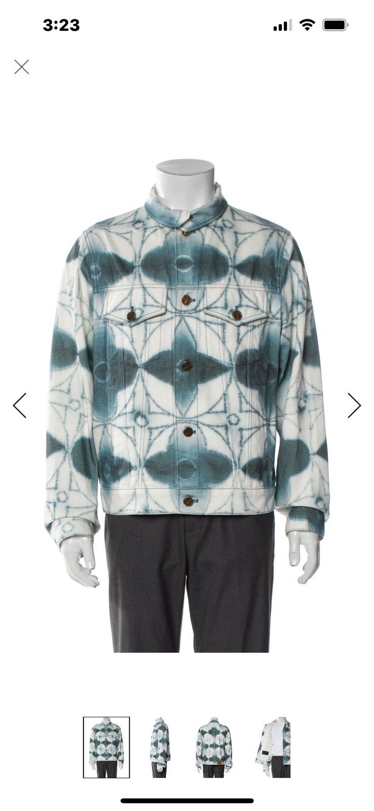 Louis Vuitton Louis Vuitton printed denim jacket Size US M / EU 48-50 / 2 - 11 Thumbnail