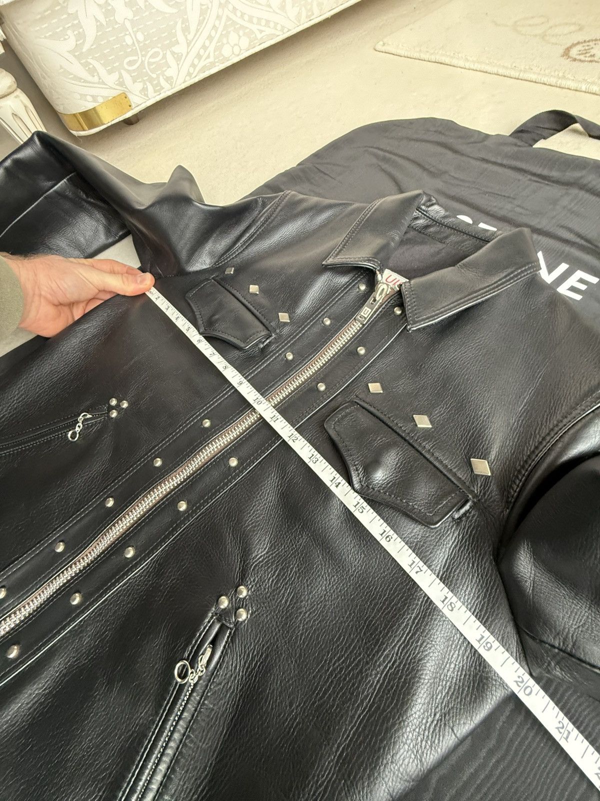 Undercover Grail Undercover leather studded trucker jacket 3 S M biker Size US M / EU 48-50 / 2 - 7 Thumbnail